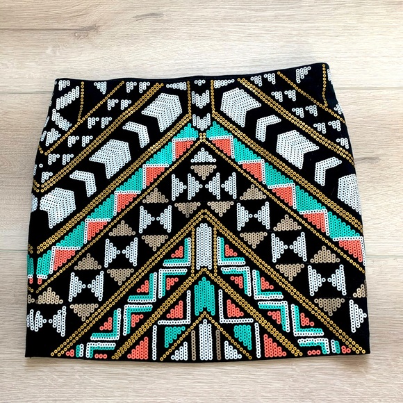 Express Sequin Mini Skirt NWOT - Picture 3 of 3